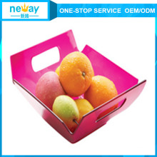 Neway Square Shape Plástico Prato De Frutas